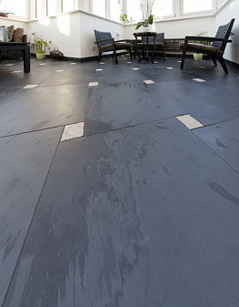 Пол из сланца  Black Slate
